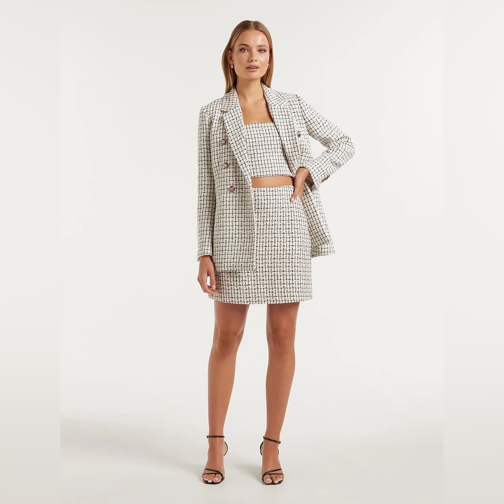 EverNew Pearl Bouclé Mini Skirt